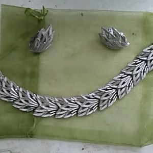 Trifari bracelet and earrings set